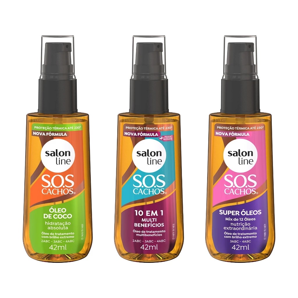 Kit 3 Óleos Salon Line
